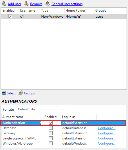 Enable Authenticator